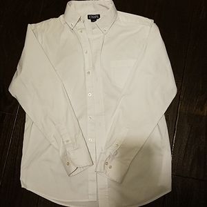 Boys Chaps White Long sleeve dress shirt